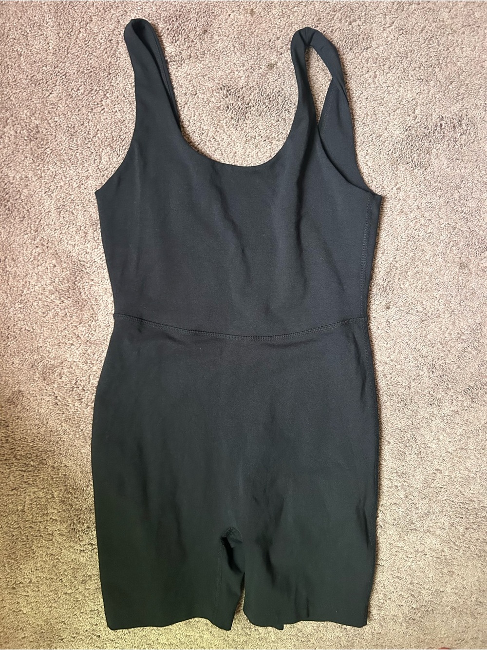 MATE the Label Black Sleeveless Fitted Romper